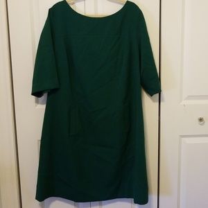 Eliza J (Nordstrom) Emerald Green Shift Dress